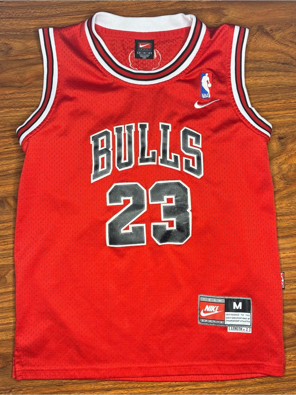 Slightly stained Vintage Nike Micheal Jordan Bulls jersey